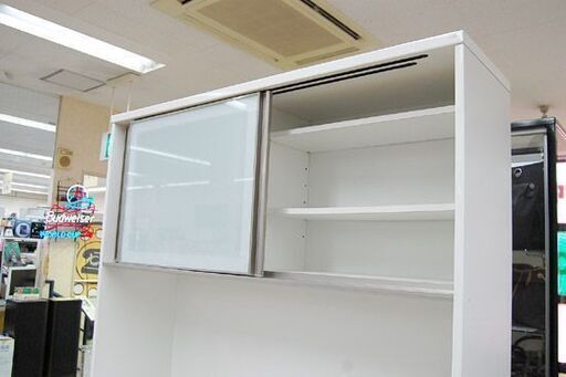ニトリ キッチンボード アルミナ2 140KBW ホワイト系 食器棚 レンジボード 白エナメル NITORI 清田区 平岡