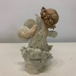 （210721）ジョゼッペ アルマーニ②／フローレンス／天使／置物／人形／陶器／イタリア製の画像