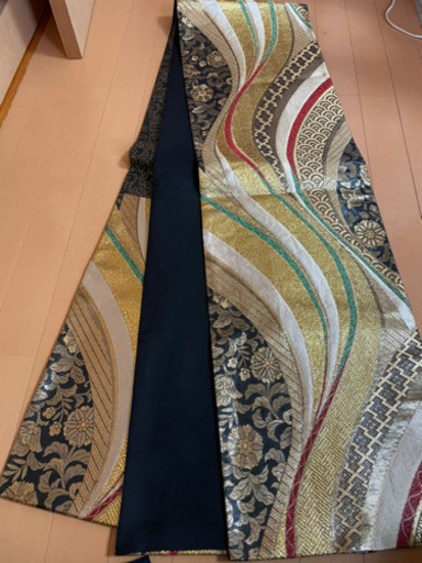 7MNA925 高級感！ 袋帯 全通 ゴールド キラキラ 和柄