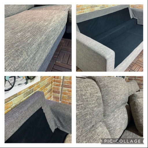 ☑️ジモ売約済み「創業60年松田家具」（ジモ割り20%→￥21,440）15万円3人掛けソファー＋OTM全面クリーニング済み　エスハウ