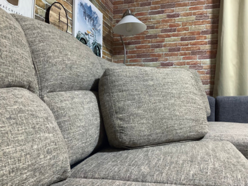 ☑️ジモ売約済み「創業60年松田家具」（ジモ割り20%→￥21,440）15万円3人掛けソファー＋OTM全面クリーニング済み　エスハウ