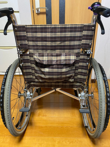 美品 車椅子 強化アルミ