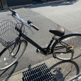 終了：27インチ　シティサイクル　自転車