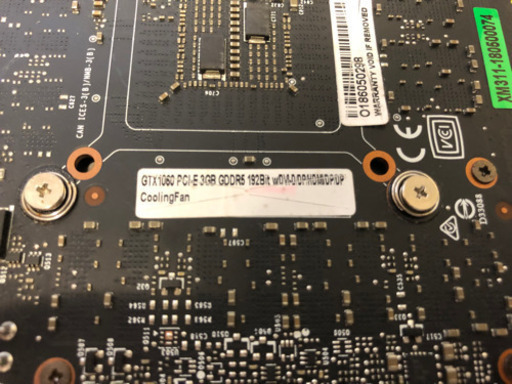 送料込み ジャンク GTX1060 3GB ZOTAC製 グラフィックボード