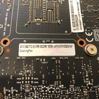 送料込み ジャンク GTX1060 3GB ZOTAC製 グラフィックボードの画像
