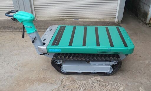 鹿児島発　神戸製鋼　コベルコ　　セル始動ガソリンエンジンクローラー運搬車SG52　クローラ新品交換済み　発電できます。