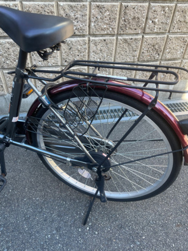 自転車 24インチ カゴ大きめ 付属付き