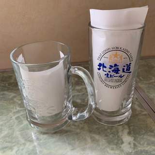 ビールジョッキー、ビールグラス、の画像