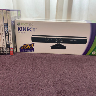 XBOX360 KINECTセンサー＋ ソフト6本