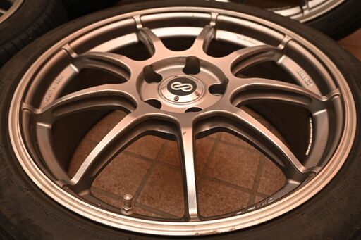 18インチ軽量ホイールENKEI  RSM9 7.5J+48  PCD114.3  TOYOプロクセス 215/45R18 4本セット