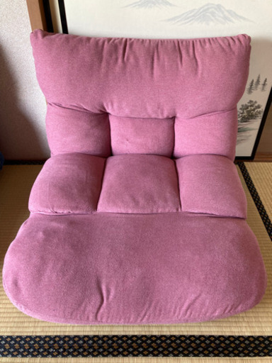 ピンクシングルソファー