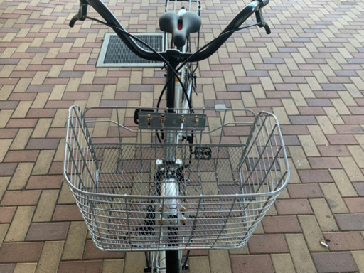 27インチ　自転車　シルバー