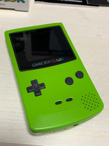 ゲームボーイカラー　キウイグリーン　ipsバックライト　ガラスパネル