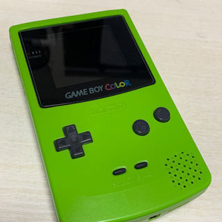 ゲームボーイカラー キウイグリーン ipsバックライト ガラスパネル