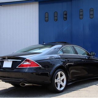 ベンツ　CLS350フロント／サイドカーボン調スポイラー　ベージュ内装　車検令和5年1月☆の画像