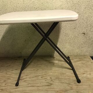 コストコ 折りたたみ 白テーブル 高さ調整可 幅65cm×奥行4...