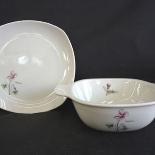 ☆グラタン皿 5枚セット たち吉 TACHIKICHI 月見草 受け皿付き 食器 陶器 深皿 小皿 札幌 北20条店の画像