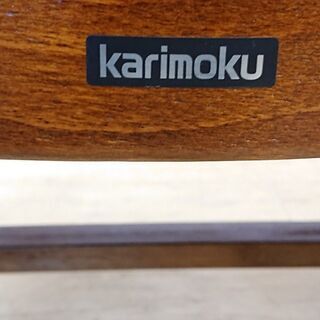 カリモク Karimoku コロニアル 肘付き ダイニングチェア アームチェア フルーツ柄 果物柄 キャスター付■62×60×75㎝■近隣配送無料 買取帝国 朝霞店の画像