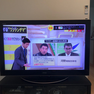 REGZA 55型テレビ　録画機能付き