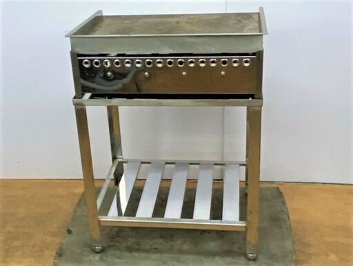 【引取限定・現状渡し】  業務用 鉄板焼き機 プロパンガス LPガス用 グリドル グリラー 台付