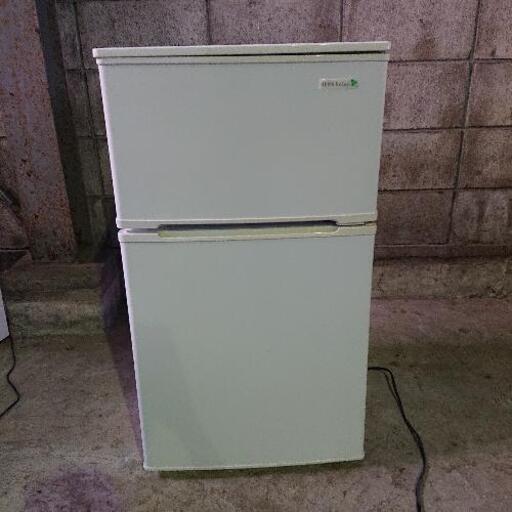 m0722-1 冷蔵庫 ヤマダ電機 YRZ-C09B1 2015年製 2ドア 90L