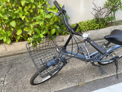 20インチ折りたたみ自転車　6段  水色