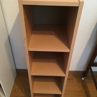 強化ダンボール？　本棚、カラーボックス