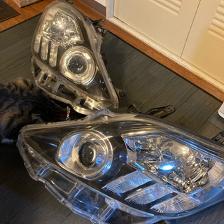 20系アルファード後期ヘッドライト左右セット☆インナーブラック☆純正