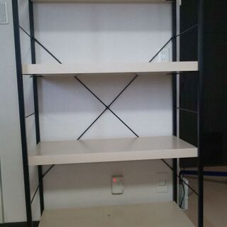  オープンラック ラック 収納ラック  4段 収納 シェルフ レンジラック 棚 キッチン スチール 物置き ランドリーラック の画像