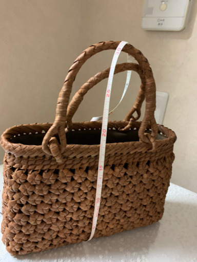 一点限り❣️富山白川郷産　山葡萄六角花編み籠バック　新品