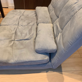 あげます！　折りたたみソファー　ベッド　グレーの画像