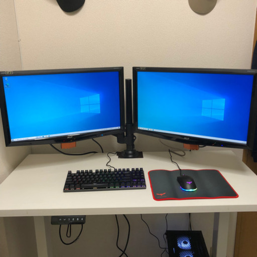 ❗️処分値下げ❗️フルセット❗️ゲーミングPC&120hzモニター&自動昇降デスクセット❗️