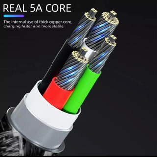 最大5A QC3.0対応 USBタイプC 超急速充電ケーブルの画像