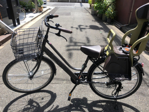 子供乗せ自転車　26インチ　チャイルドシート付