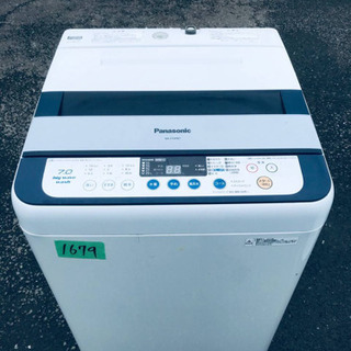 ⑤‼️7.0kg‼️1679番 Panasonic✨全自動電気洗濯機✨NA-