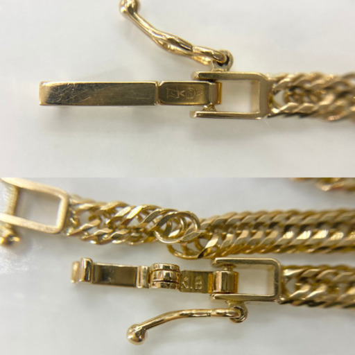 【中古品】K18 12面トリプル 12.3g 50cm［601］