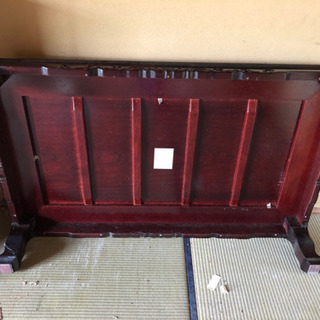 花梨系無垢材 テーブルの画像