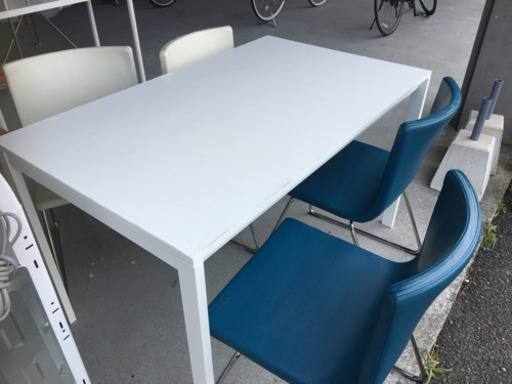 ●販売終了●４人掛け食卓テーブル　椅子×４客　　中古品