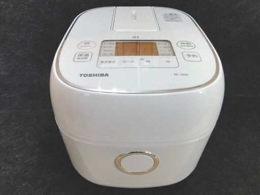 TOSHBA IH炊飯ジャー 3合炊 RC-5XN 東芝 2019年製 白 炊飯器 ホワイト 高年式 札幌市 中央区