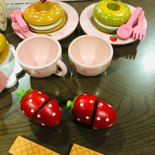 マザーガーデン　木製玩具　洋菓子セットの画像