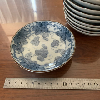 ブドウ柄　和風小皿　１０枚