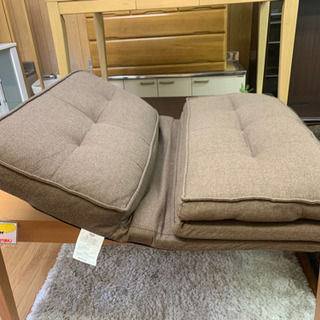 【リサイクルサービス八光　田上店　】ローソファ　2人掛け　ニトリ/カジュアルソファ(キッド2）の画像