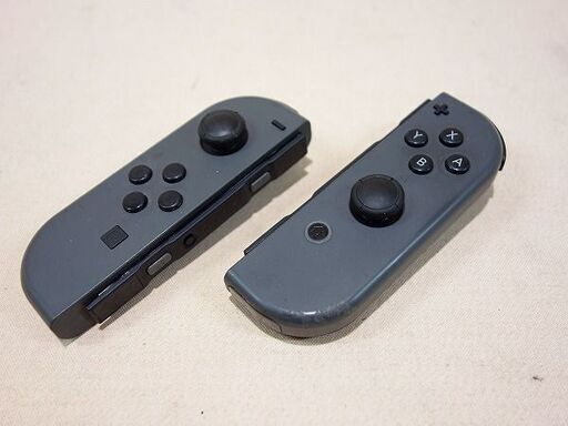 【苫小牧バナナ】部品取りに！任天堂/NINTENDO Joy-Con スイッチ用コントローラー グレーカラー ペア ジャンク 現状渡し♪