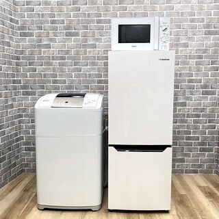 【ハッピー西葛西店】お買い得!　高年式家電3点セット　【冷蔵庫・洗濯機・電子レンジ(東日本専用)】ID:59789