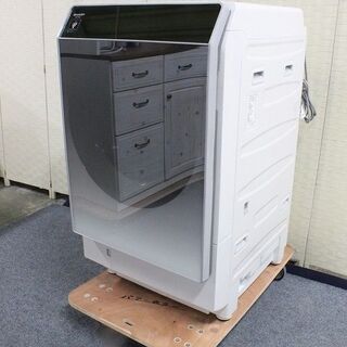シャープ ES-P110-SL [ドラム式洗濯乾燥機 洗濯11.0kg/乾燥6.0kg シルバー系 左開き] 2018年製 SHARP 洗濯機 中古家具 店頭引取歓迎 R3797)