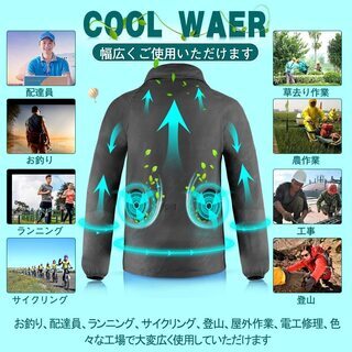 【お相手決まりました】新品　2XL 空調服 空調ウェア 薄手 扇...