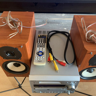 ONKYO ステレオアンプ スピーカー コンポの画像