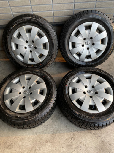 バリ山195/65R15トヨタ純正鉄チン４本セット