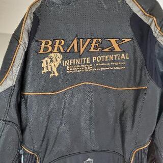 【中古品】バイク　革ジャケットの画像