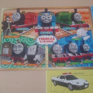 知育　パズル　トーマス　乗り物の画像